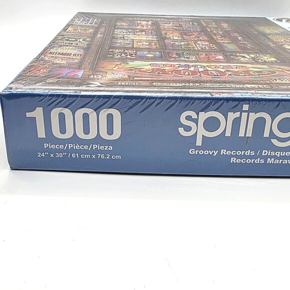 Springbok Groovy Records 1000 Pc Puzzle Doors, Pink Floyd, Hendrix, Led Zeppelin - Picture 5 of 8